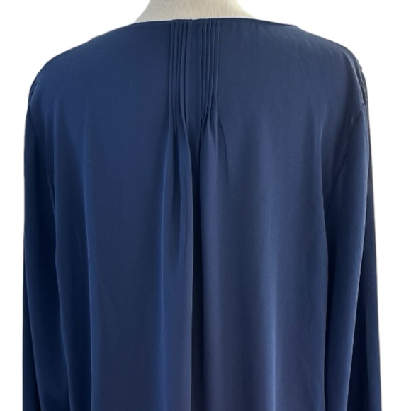 BANANA REPUBLIC Women's Long Sleeve Pleated Blouse Size XL - Picture 4 of 9